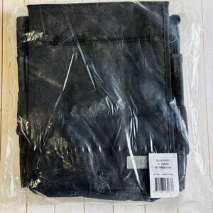 Bella Russo Messenger Travel Bag 14" Black Canvas. New Sealed.
